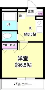 サザンフロント横浜伊勢町【1階】の間取り