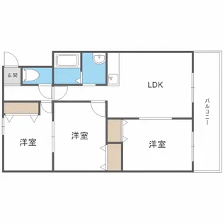 フレグランス三島I【4階】の間取り