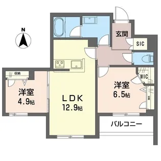 シャーメゾン横浜鶴見II【2階】の間取り