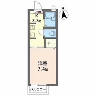 グリーンハイツ2F【2階】の間取り