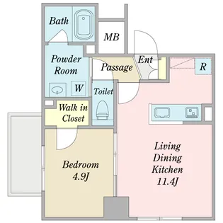 ステラ西落合【7階】の間取り