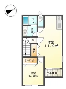 グランドゥール・メイ【2階】の間取り