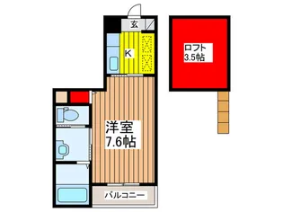 グロア-ル大宮【4階】の間取り
