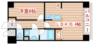 アーバンフラッツ青葉小田原【6階】の間取り