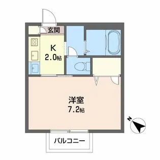 パークサイドスクエア A【2階】の間取り