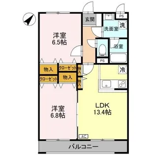 ベロウ舟入町【2階】の間取り