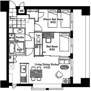 ラナイタウンルネッサンスプラザハウス【8階】の間取り