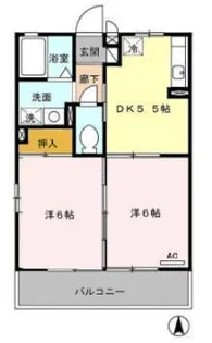 シャトーグリーン【2階】の間取り