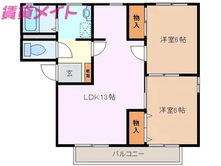 フレア【2階】の間取り