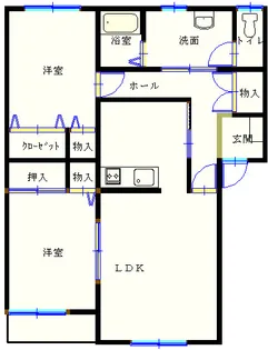 ウインズM【1階】の間取り