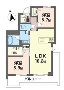 フォレ フルーリー【4階】の間取り