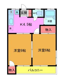 カトーガーデンハイツC棟【2階】の間取り