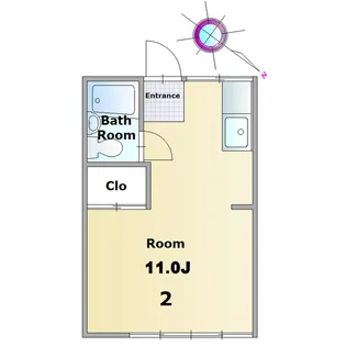 コーポグリーン(松波)【1階】の間取り