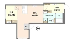 アドアストラ中野【2階】の間取り