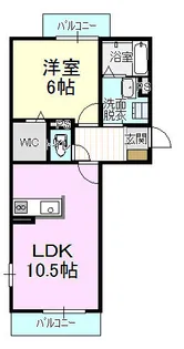 レセンテ梅園【1階】の間取り
