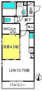 スクエア レイク【1階】の間取り