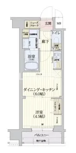 ベラジオ雅び東寺WEST【5階】の間取り