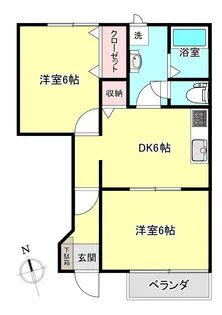メゾン・ド・シャルマン【1階】の間取り