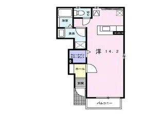 サン スクエア A【1階】の間取り