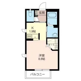 エバーグリーンA【2階】の間取り