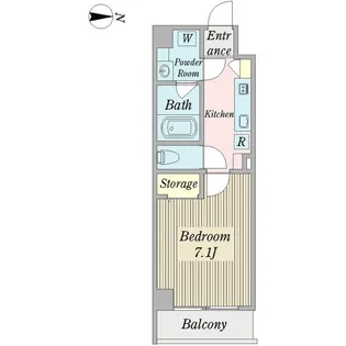 セフィールコートII【1階】の間取り