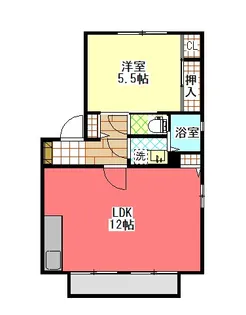 カルティエ弐番館A棟【2階】の間取り