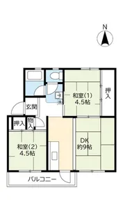UR春木【4階】の間取り