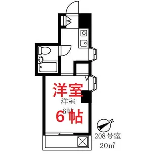 S・FLAT【2階】の間取り