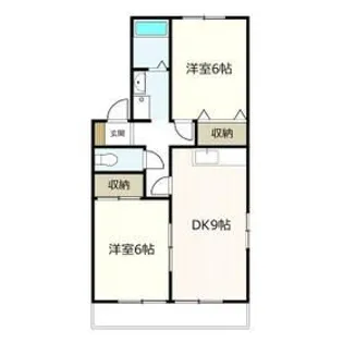 エルミタージュKUBOTA【2階】の間取り