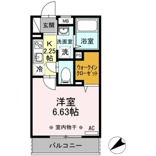 グランデヴィクトワール【2階】の間取り