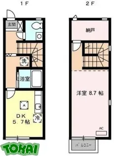 リースランド・キューブ【1階】の間取り