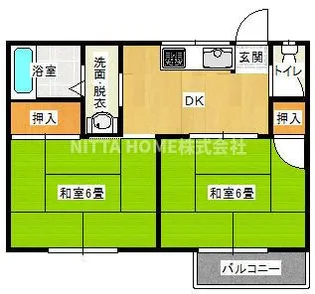 グリーンハイツ【1階】の間取り