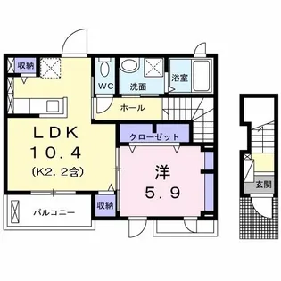 ラ・ポーム グラン【2階】の間取り