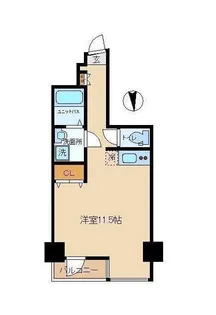 アクセス淀橋【4階】の間取り