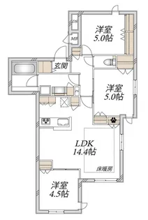 VIA DEL VENTOII【1階】の間取り