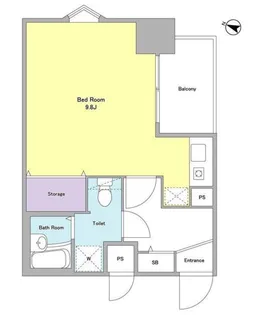 ラフュージュ大井町【4階】の間取り