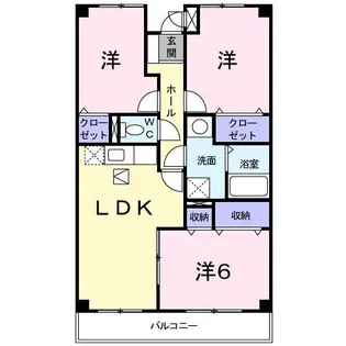 グランドゥール・ツカ【1階】の間取り
