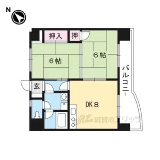 カルフール4【3階】の間取り