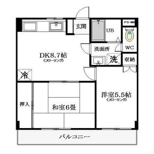 ベイガーデンハヤシ【2階】の間取り