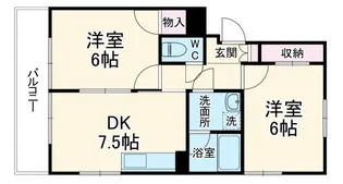 サンシティヒコタC2【2階】の間取り