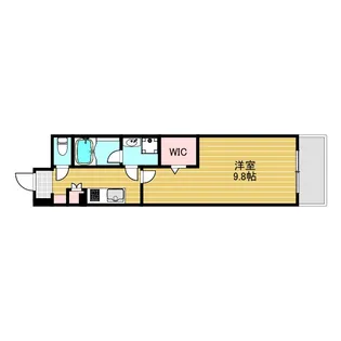 アクアスイート新大阪【4階】の間取り