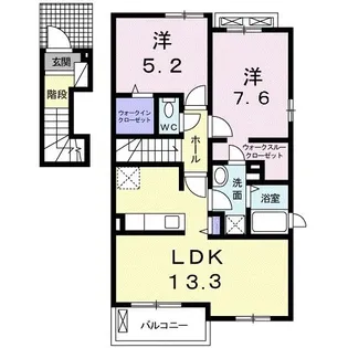 ファボリ【2階】の間取り