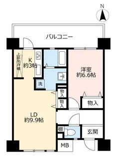UR南船場【5階】の間取り