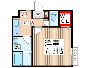 エスパスII【1階】の間取り