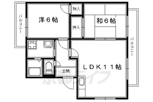 シャンリジェール【2階】の間取り