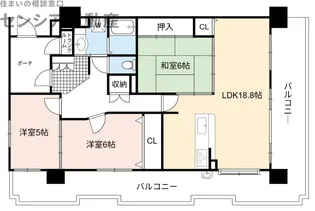 エンゼルブレッサ鶴見緑地【2階】の間取り