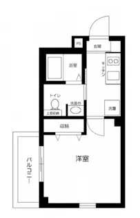 ウェルスクエア蒲田EAST【2階】の間取り
