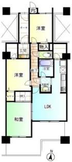 朝日プラザ雲雀ヶ丘【3階】の間取り