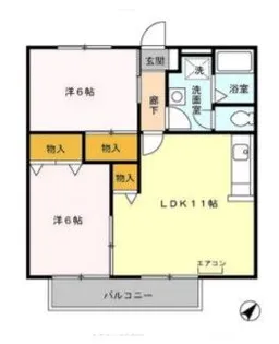 ジャックパレス VI【2階】の間取り
