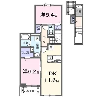 ボヌール・ド・コルザ【2階】の間取り